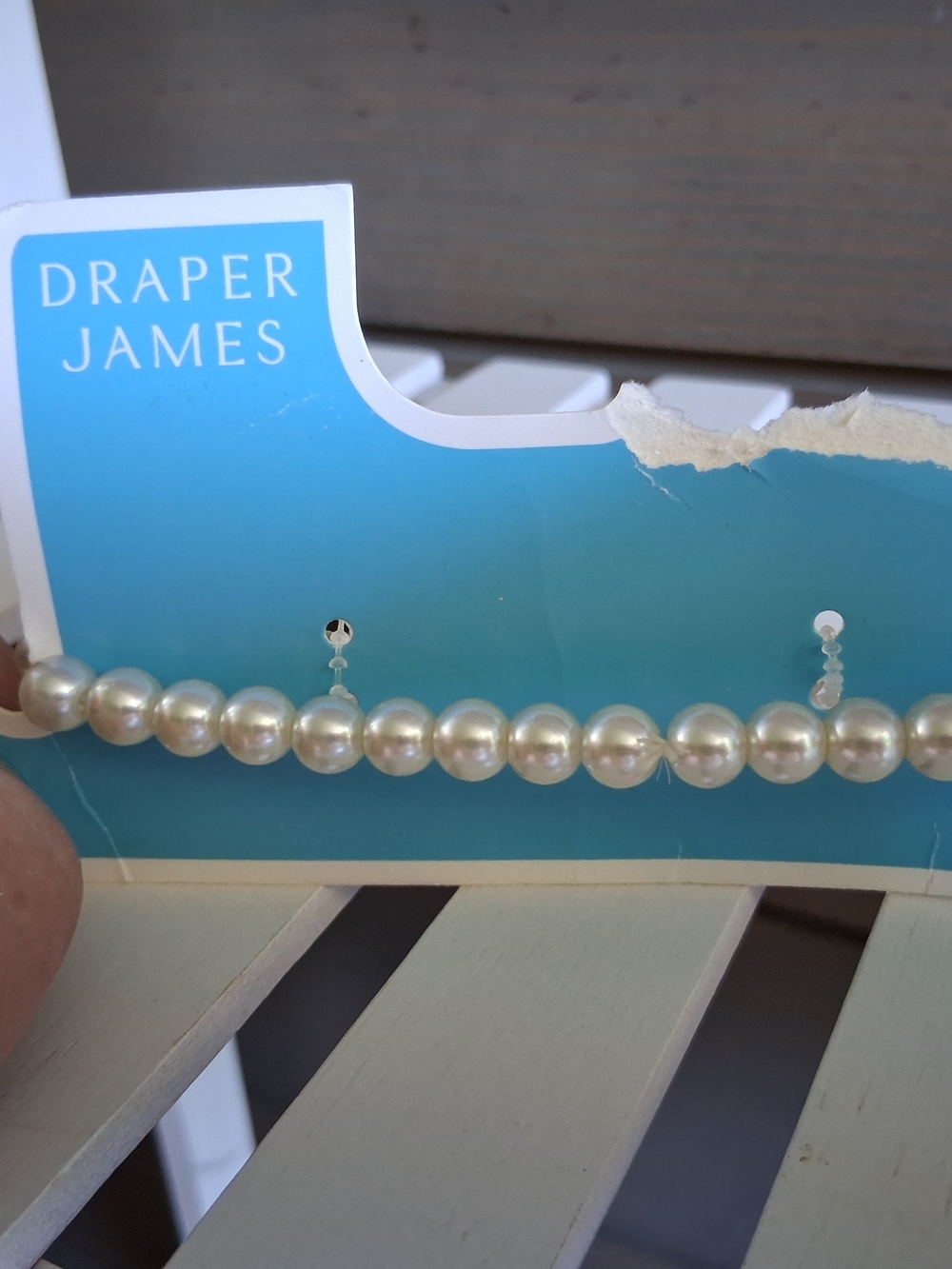 Draper James Ivory Pearl Strand Pet Necklace